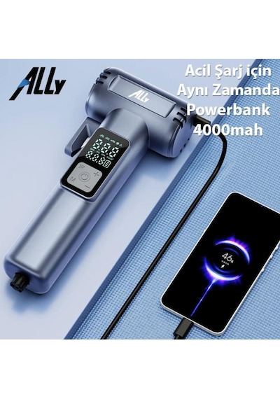 Ally St-5530 Dijital Şarjlı Otomobil Araç Lastik Hava Şişirme Pompası