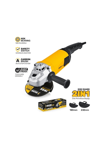 Sgs5040 Endüstriyel Taşlama Makinesi 3000 Watt 180mm 230 Mm