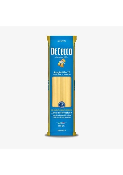 De Cecco Spaghetti Çubuk Makarna 500 Gr 8'li Paket