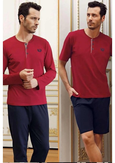 Capsella Erkek Pijama Robdöşambırlı 5 Li Pijama Set 1090 001