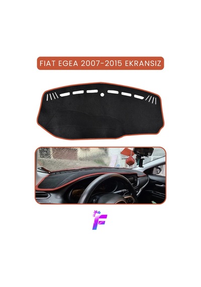 Fıat Egea 2007-2015 Ekransız Araca Özel Torpido Örtüsü Ön Göğüs Kılıfı Tam Koruma Tb16