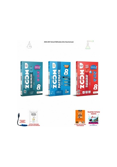 Günay 8. Sınıf Lgs Tüm Dersler 3 Başarı Seti 300 Soruluk 110