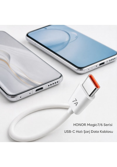 Bowie 120w 7a Usb-c Hızlı Şarj Data Kablosu Honor Magic 7 Magic 6 Serisi