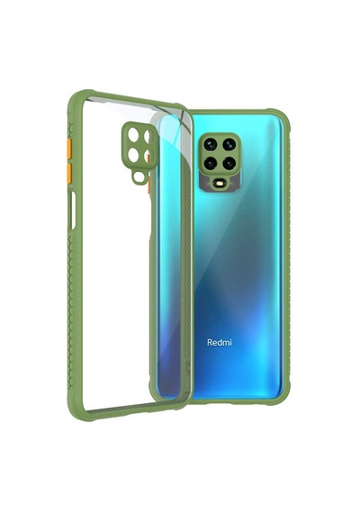 Xiaomi Redmi Note 9s Kılıf Zore Kaff Kapak Koyu Yeşil