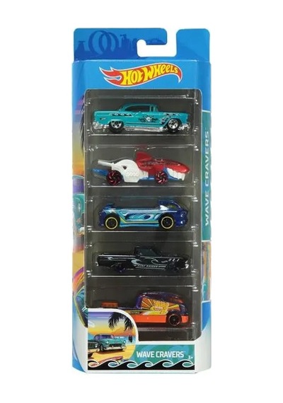 Hot Wheels Araba Seti 5'li 1806 Şeffaf