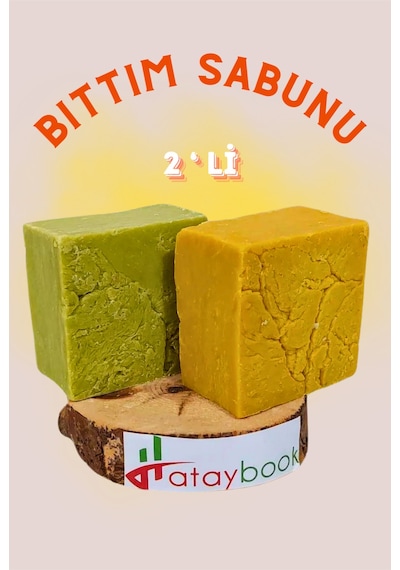 Siirt Bıttım Sabunu Yeşil Ve Sarı Bıttım Toplam 2 Adet Doğal