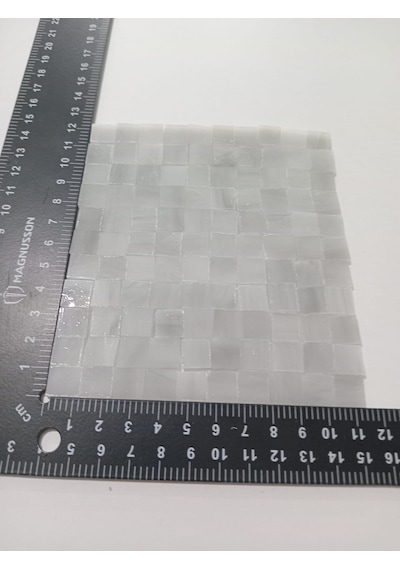 Gri Kare Vitray Cam Mozaik Taşı - Sanatsal Mozaik İçin Yaklaşık 10 X 10 Mm