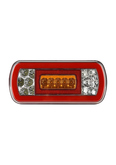 12V Stop Lambası Neon Ledli 4 Fonksiyonlu Kablolu 220X100X