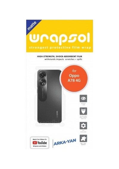 Oppo A78 4g Mat Arka Ve Yan Koruyucu Poliüretan Film