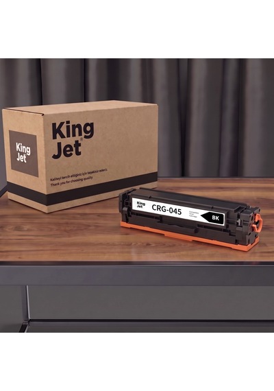 Kingjet Canon Uyumlu Crg-045 Siyah Standart Kapasiteli Tekli Çipli Uyumlu  Toner Mf635cx