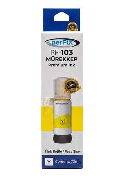 Perfıx Pf T103y Sarı Şişeli Mürekkep 70 Ml Diğer