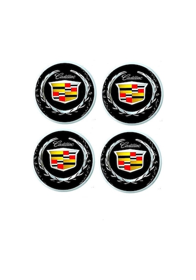Etiketçilere Özel Cadillac Jant Göbeği Damla Sticker - Jant Göbeği Damla Sticker Cadillac