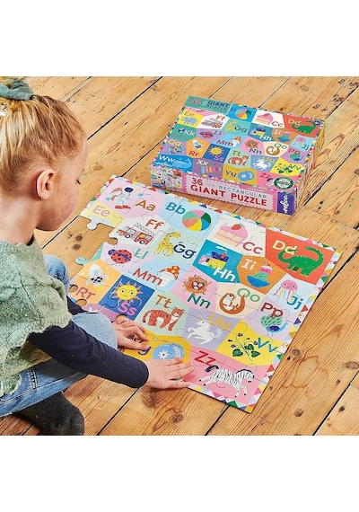 Eeboo 36 Parça Büyük Yapboz - Alphabet