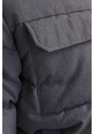 Jack & Jones Jjbuıld Puffer Jacket Koyu Gri 12256858 Cok Renklı
