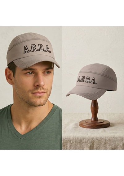 Bk Gift Kişiye Özel İsim Nakışlı Unisex Tenis Şapkası Krem Mikro Kumaş Ayarlanabilir Metal Tokalı