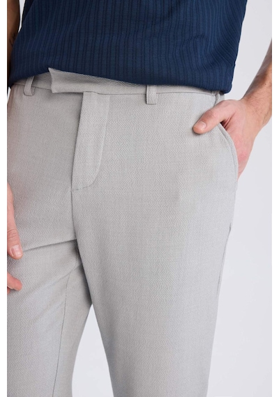 Defacto Jogger Fermuarlı Paça Yazlık Kumaş Pantolon E4779ax25smgr52 Gri