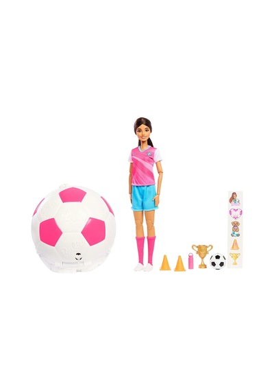 Jmk20 Barbie Futbolcu Bebek Ve Aksesuarları Team Barbıe Roll N Reveal Diğer