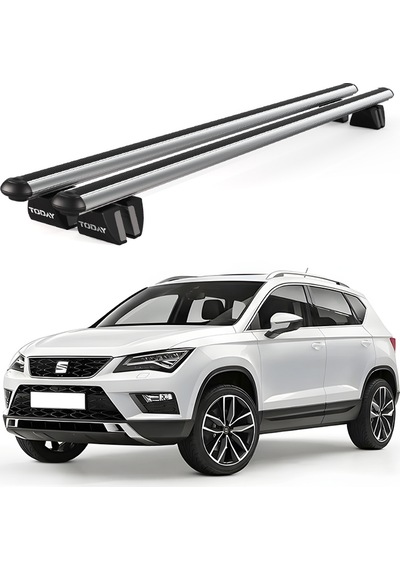 Pençe Seat Ateca 2016 Ve Sonrası Uyumlu Gri Ara Atkı Port Bagaj Tavan Barı