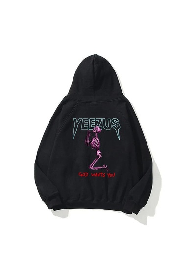Startmore Unisex God Wants You Yeezus Siyah Sweatshirt Siyah