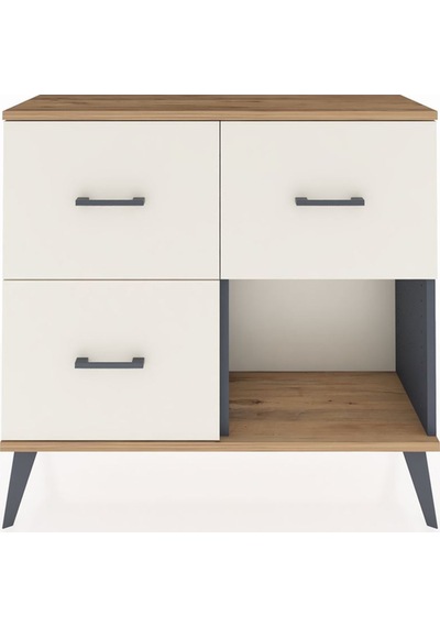 Arges Şifonyer 3 Çekmeceli 88x30x80 Antrasit-çam/aytaşı Çam/aytaşı Arges Şifonyer 3 Çekmeceli 88x30x80 Antrasit-çam/aytaşı Çam/aytaşı