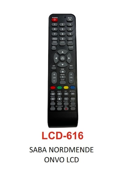 Saba - Nordmende - Onvo Lcd Uyumlu Tv Kumandası - Lcd 616