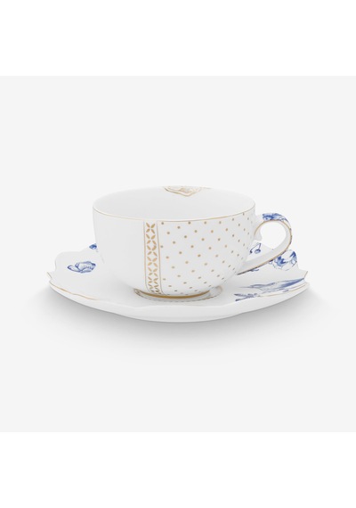 Beyaz Porselen Çay Fincan Seti 225 Ml