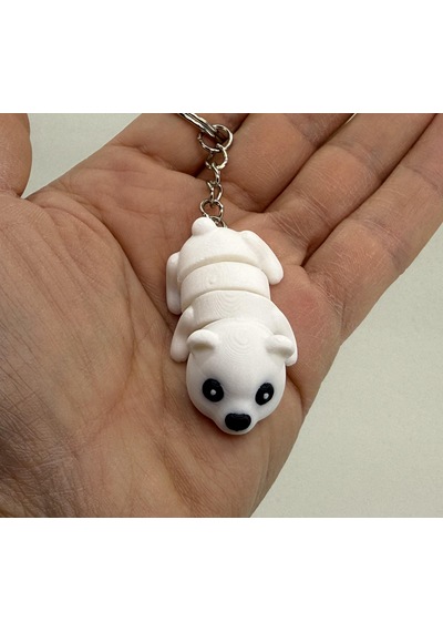 Beyaz Panda Sevimli Figür Karakter Anahtarlık Çok Renkli