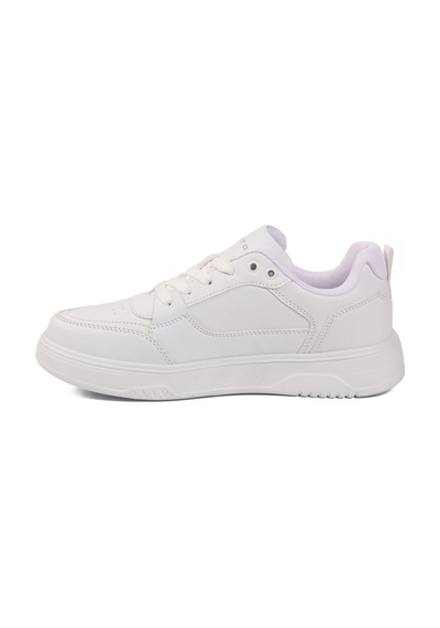 Walkway Beyaz Bağcıklı Hafif Esnek Unisex Günlük Ayakkabı Bst-2081 G