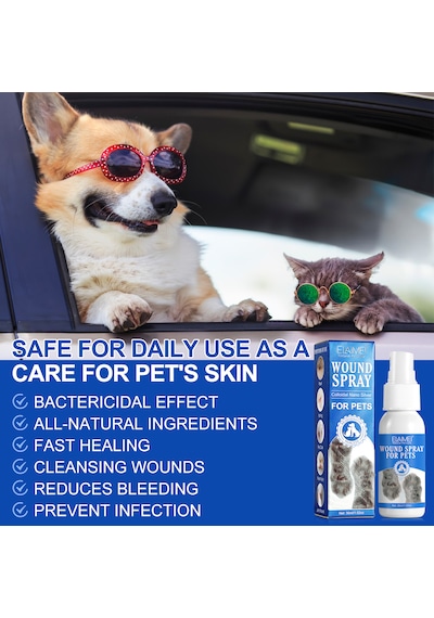 Kedi Köpek Yara Yara Temizleme Ve Bakım Spreyi & Hayvanlar Için Pet Bakım Ürünü & Hijyen & Bakım & Sinek Uzaklaştırmaya Destek