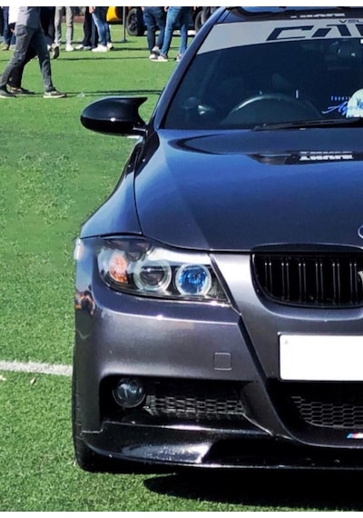 Bmw E90 Lci M3 Ön Böbrek Panjur Piano Black 2009 - 2012 Çift Tırn