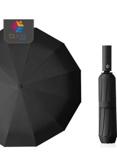 Bliss Umbrella 12 Telli Otomatik Şemsiye Siyah