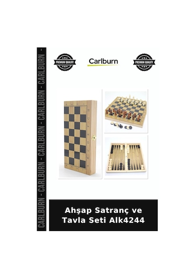 Özel Üretim Oyun Hobi Ahşap Satranç Ve Tavla Seti Alk4244
