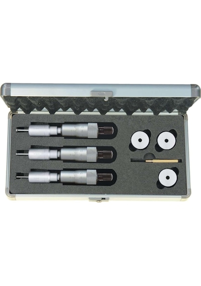 Fett As-208628 3-6 mm Asimeto Dijital 2 Ve 3 Nokta Temaslı İç Çap Mikrometre Seti