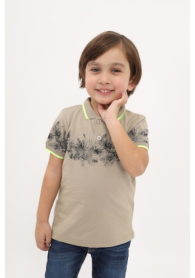 Toontoy Kids Toontoy Erkek Çocuk Baskılı Tişört Yeşil