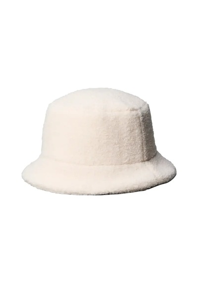 Calvin Klein All-over Sherpa W/ P, Qyj Ekru Kadın Şapka Krem