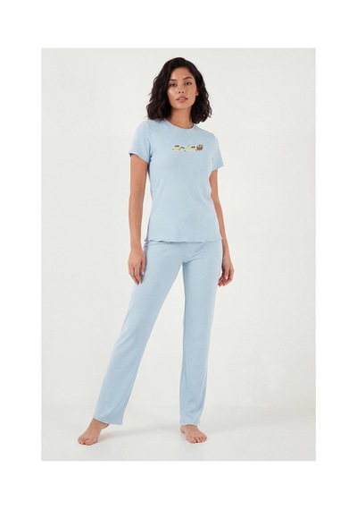 Lela Bayan Pijama Takımı 65770823 Mavi