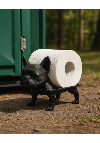Dekoratif Tuvalet Kağıdı Pratik Ev Dekorasyon Bulldog Tuvalet Tasarım 14 X 12 Cm