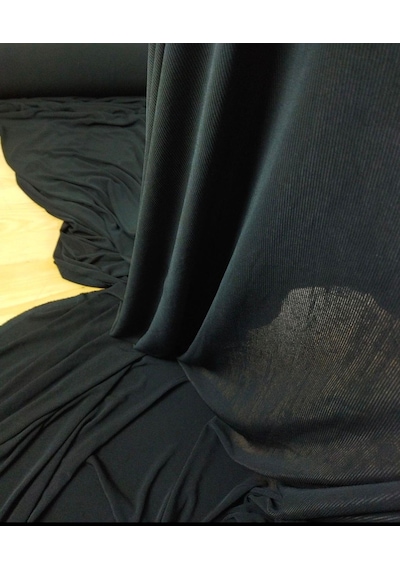 Siyah Renkte Kaşkorse Jarse Kumaş 90x310cm-11341
