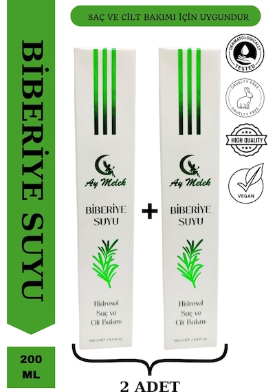 Aymelek Dökülme Karşıtı Ve Saç Uzamasını Biberiye Suyu 2 x 100 ML