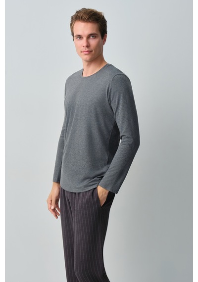 Suwen Tyler Erkek Pijama Takımı Msh10510246893 Koyu Gri
