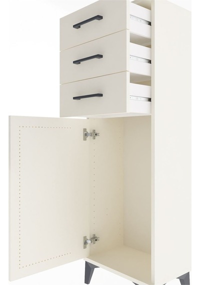 Arges Dolap 3 Çekmeceli Tek Kapaklı 44x30x134 Aytaşı-aytaşı Aytaşı