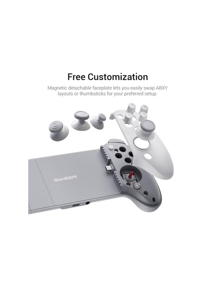 G8 Plus Mfi Gamepad, İphone 15/16/17/ipad Mini Ve Android İçin, İpad Gamepad, Hall Çubukları/tetikleyicileri, İki Arka Düğme, Genshin Impact, Pubg Mobile, Minecraft