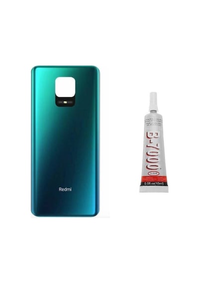 Xiaomi Red Mi Note 9 Pro Uyumlu Arka Pil Kapağı Yeşil B7000 15ml