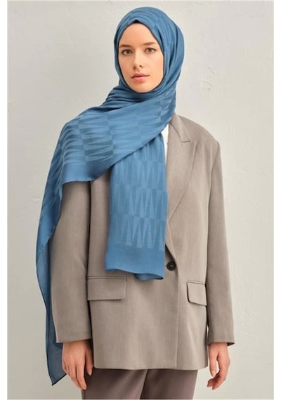 Armine Trend Lyon Şal 3 246973 Mavi