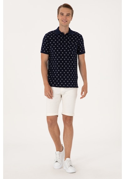 U.S. Polo Assn. Erkek Regular Fit Lacivert Polo Yaka Tişört 50300379-VR033