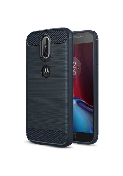 Lenovo Moto G4 Plus Kılıf Zore Room Silikon Kapak Lacivert