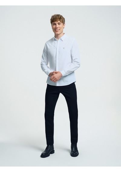 Slim Fit Erkek Gömlek U.kol Beyaz