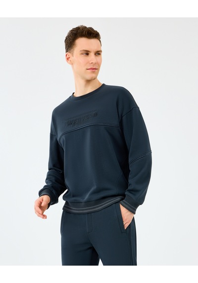 Skechers M Crewneck Sweatshirt Erkek Siyah Sweatshirt S2520229-3817 Siyah