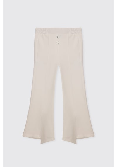 Panço Kız Çocuk Ekru Pantolon 2611gk04046 Krem
