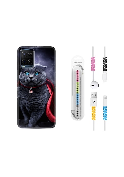 Vivo V21E Kılıf Kablo Koruyuculu Super Cat 1666